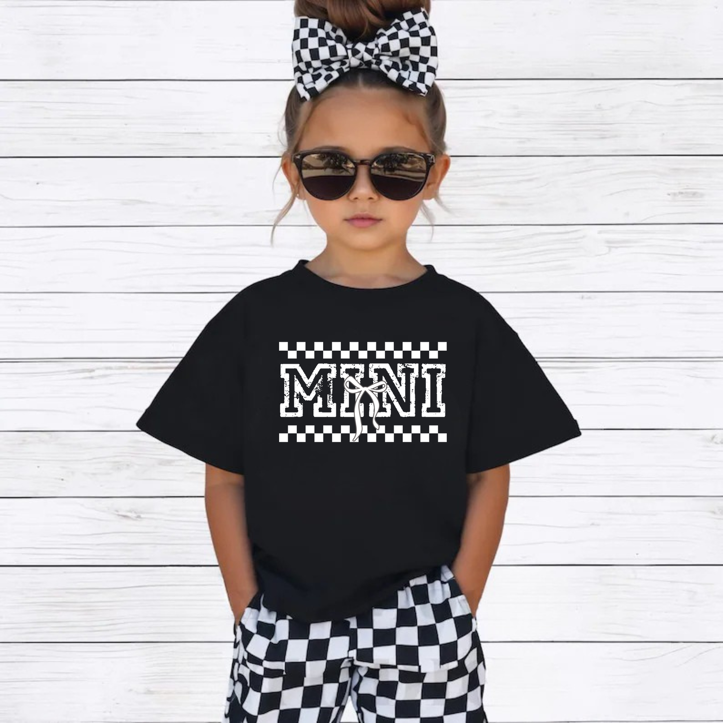 Mama & Mini matching checkered