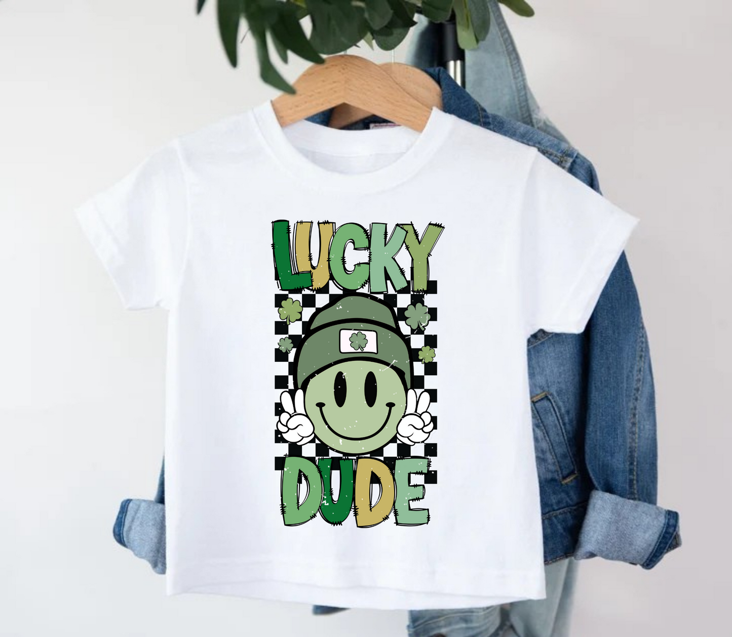 Lucky Dude Retro Smiley Kids' T-Shirt