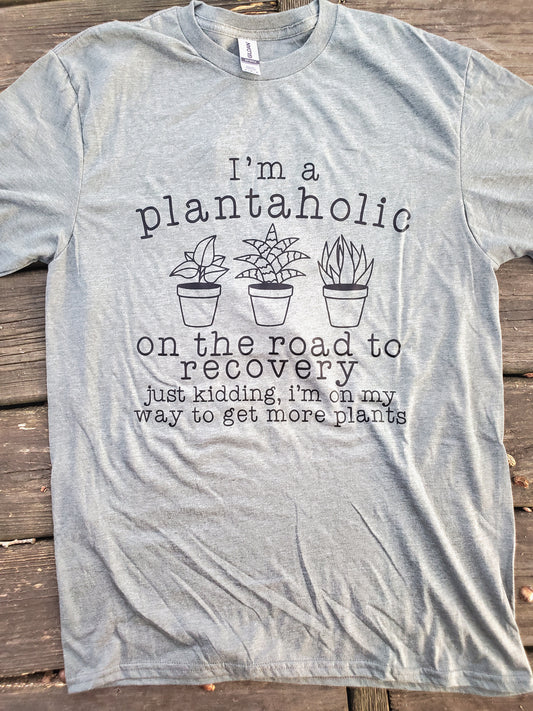 Plantaholic Heather Green T-shirt