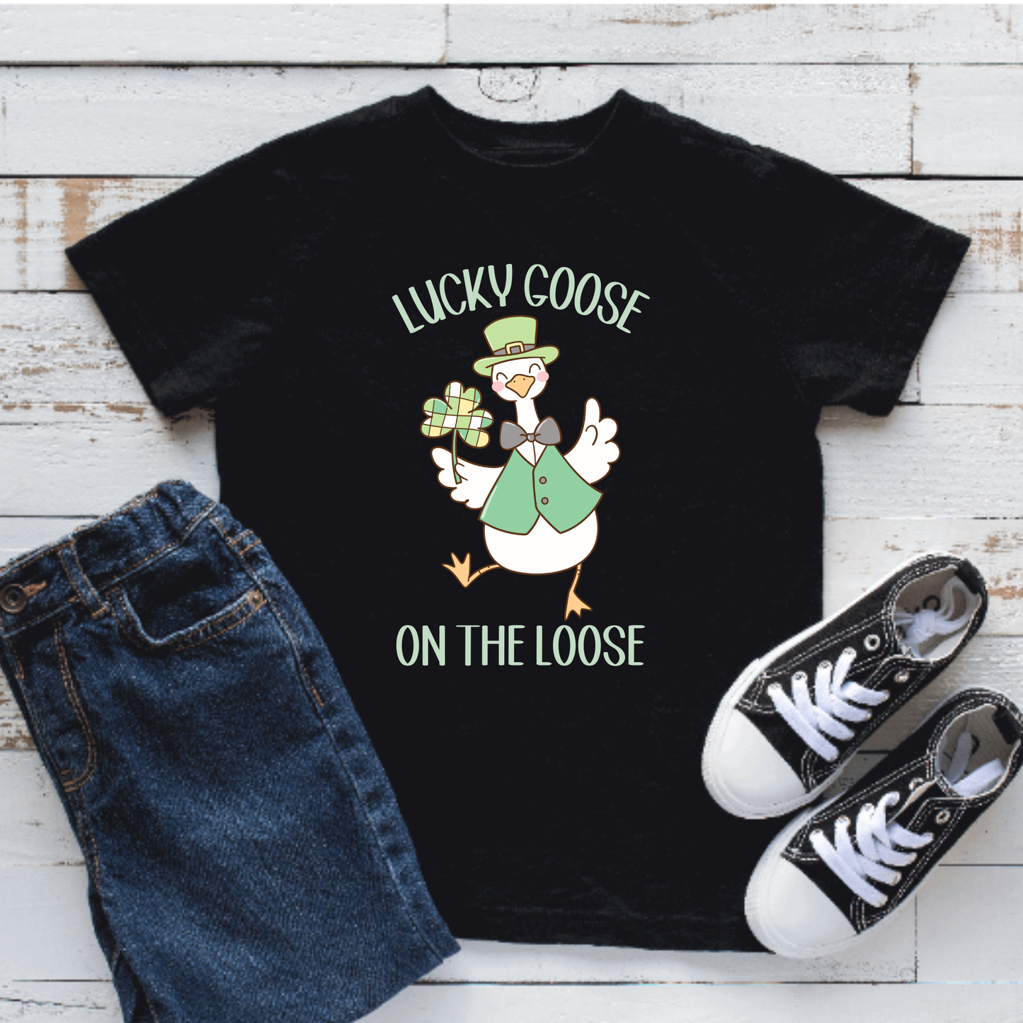 Lucky Goose on the Loose Toddler & Youth Tee