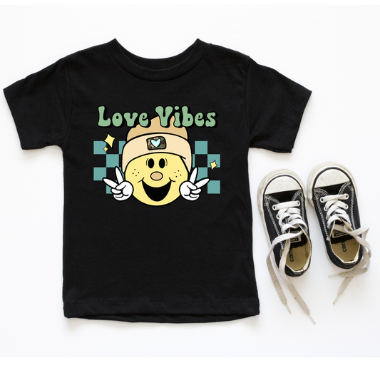 Love Vibes Retro Smiley Youth & Toddler Tee