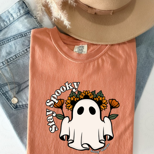 Stay spooky ghost tee